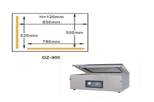 桌上型大型真空機熱封長度 (520x780mm) - $110